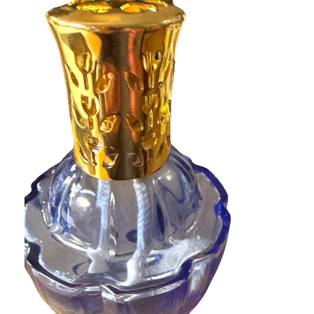 Vintage Reflection Blue Fragrance Oil Lampe Berger Paris Diffuser Glass
